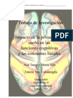 Impacto de La Privacion Del Sueño en Las Funciones Cognitivas