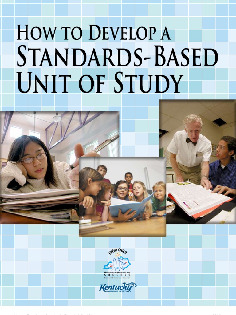 How To Develop A Standards Based Unit of Study PDF Educational