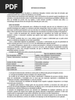 MÉTODOS DE EXTRAÇÃO