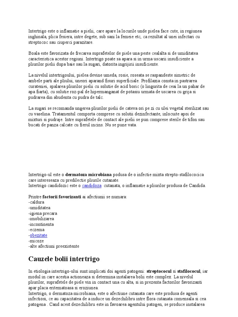 Intertrigo | PDF