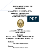 Trabajo de Administracion de Empresas Constructoras