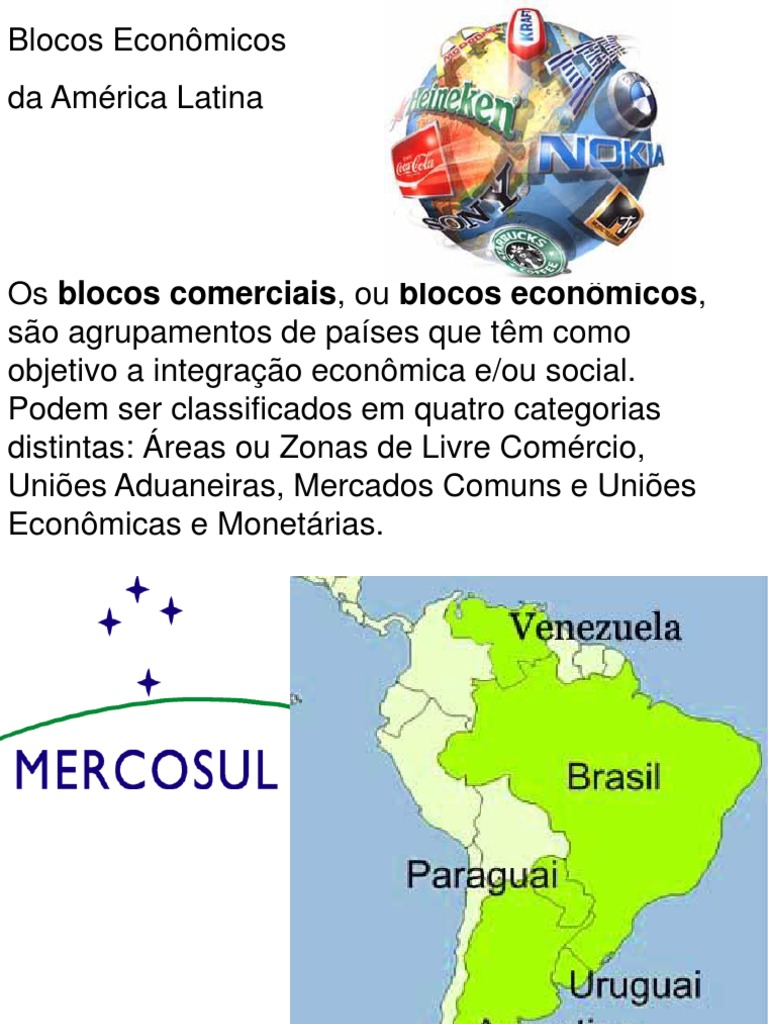 Blocos Economicos Da America Do Sul | PDF | Comunidade andina | América ...