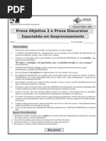 ESAF - 2009 - ANA - Especialista Em Geoprocessamento