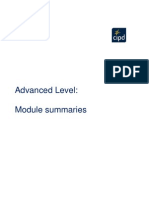 Module Summaries Advanced Level