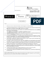 ESAF - 2010 - CVM - Analista - Normas Contábeis e de Auditoria - prova 2-prova