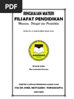 Makalah Hubungan Antara Filsafat Manusia Dan Pendidikan