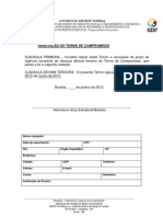 Renovação Do Termo de Compromisso 1º2013