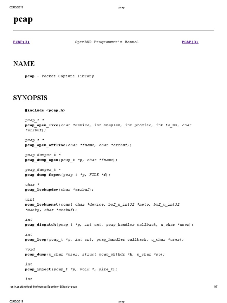 Pcap pdf software business