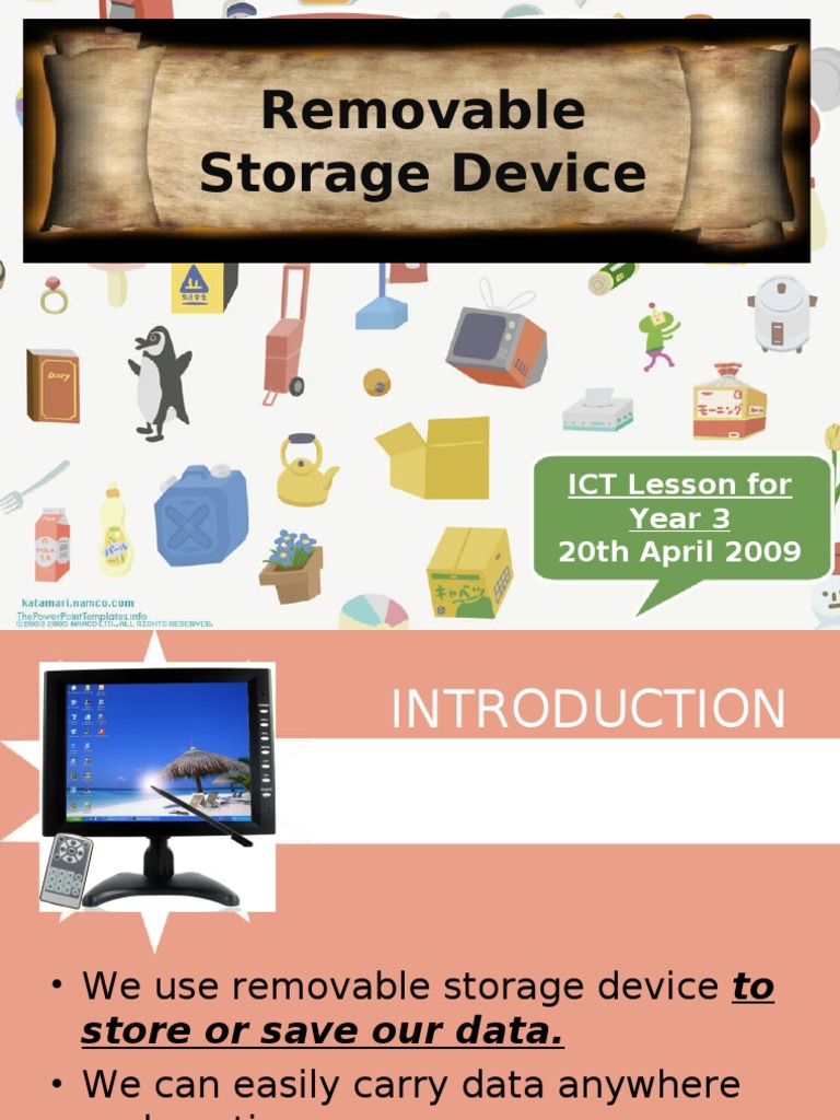 ICT LessonStorage Devices PDF Usb Flash Drive Disk Storage