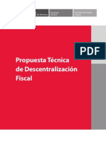 Propuesta Descentralizacion Fiscal