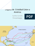 Llegada de Cristóbal Colon A América