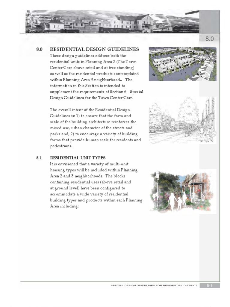 Residential Design Guidelines Overview | PDF | Apartment | Roof