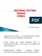 Organisational Culture Vrs Ethics