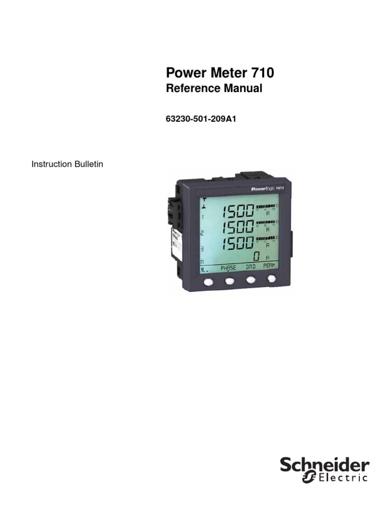 Power Meter 710: Reference Manual | PDF