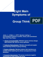 Eight Main Symptoms of Group Think