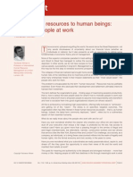 Viewpoint: From Human Resources To Human Beings: Managing People at Work