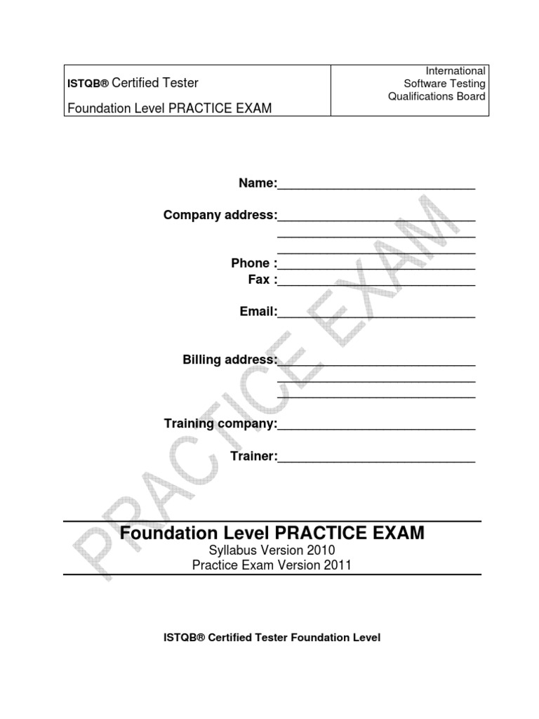 Istqb CTFL Sample Exam Paper | PDF | Software Testing | Software Bug