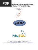 PHP Flash MySQL Tutorial 1