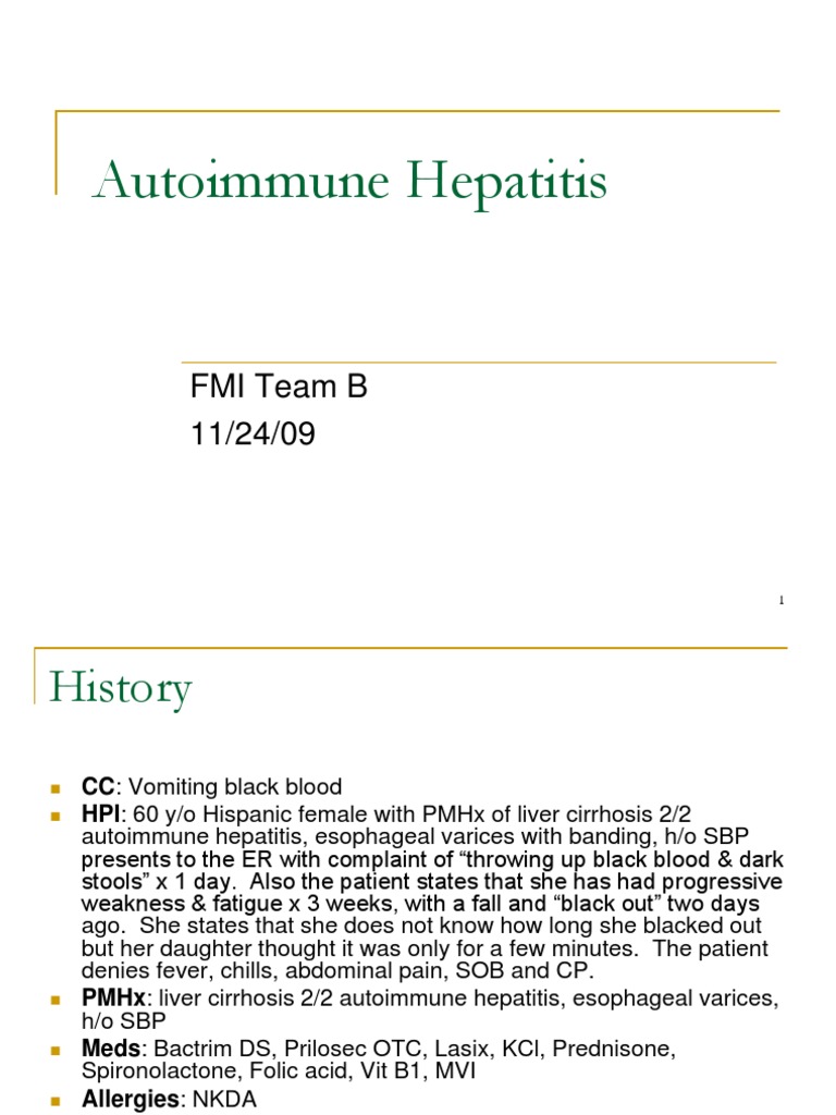 Autoimmune Hepatitis PDF Hepatitis Cirrhosis