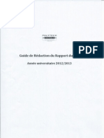 Guide de redaction de Rapport PFE