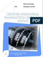 Cercetari Operationale, Probabilitati Si Criptologie. Aplicatii_Ed I_rev 20.11.2012