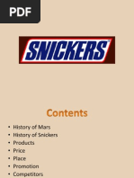 Download Snickers chocolate presentation by Elie Obeid SN146648452 doc pdf