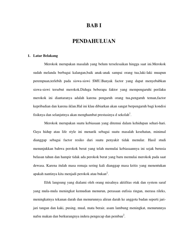 Perilaku Merokok Pada Remaja Pdf