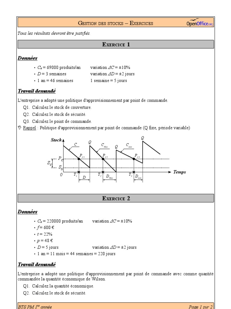 Exercices Gestion Des Stocks Avec Corrigés Détaillés Pdf Top 10 exercices gestion des stocks avec corrigés détaillés pdf de 2022