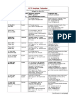 PCT Seminar Calendar