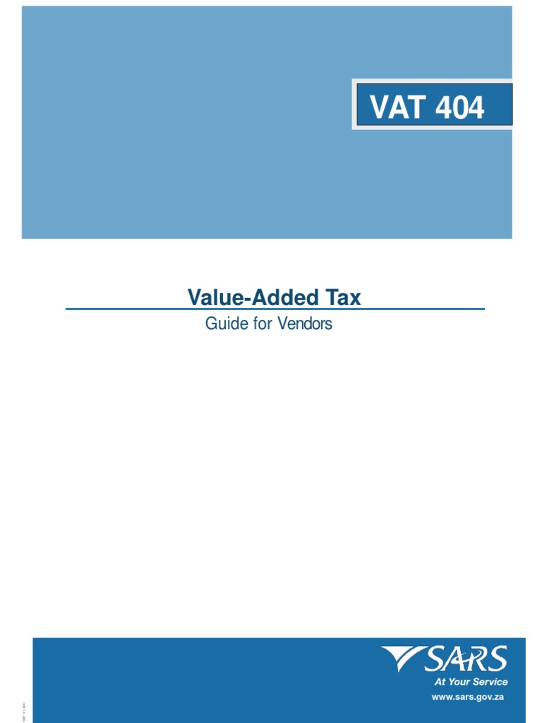 VAT 404 Guide For Vendors External Guide PDF Value Added Tax Invoice