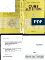 Curs de analiz matematică, vol.1 (Ion Șcerbațchi)
