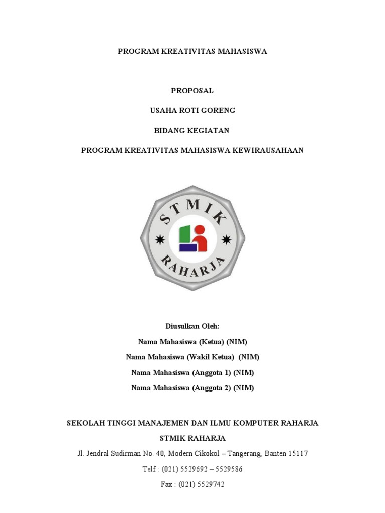 Proposal Kewiurausahaan Makanan