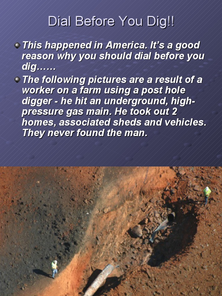 Dial Before You Dig | PDF
