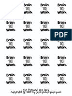 Brain Work 10 Min Printable