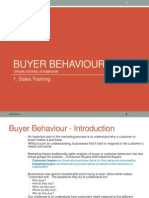 Buyer Behaviour: 1. Sales Training