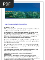 Download PROJECT REPORT ON Entrepreneurship in INDIA by pchhina SN14668033 doc pdf