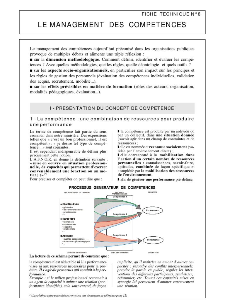 Management des compétences en RH | PDF | Compétence (Ressources ...
