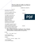 Identifica Las Palabras Que Se Indican Entre Comillas en La Columna de La Izquierda