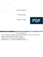 Introduction to Vector Spaces and Linear Dependence