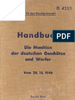 D.435-1 Handbuch Die Munition Der Deutschen Geschutze Und Werfer - 28.12.1940