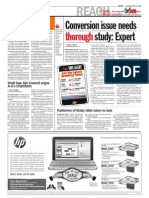 Thesun 2009-04-27 Page02 Conversion Issue Needs Throrough Study Expert