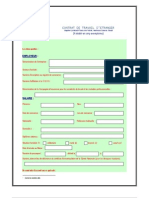 CONTRAT DE TRAVAIL D’ETRANGER Maroc