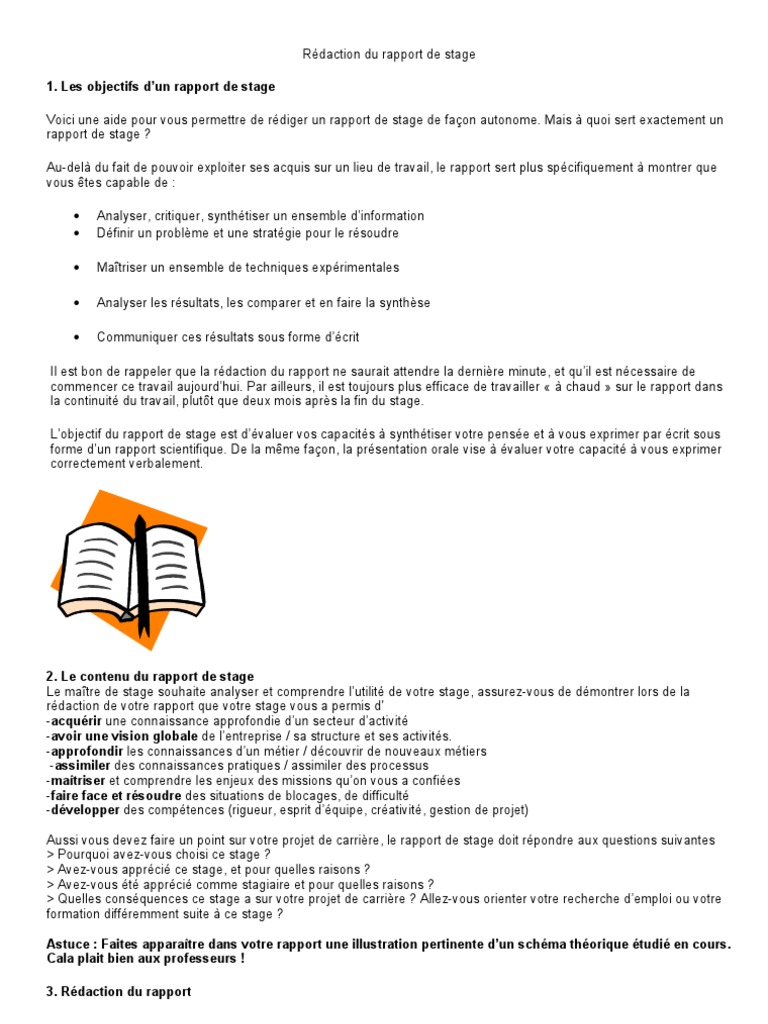 Comment Presenter Un Bilan D activites De Facon Originale Avec Schémas Le Contenu Du Rapport de Stage | PDF | Business | Connaissances