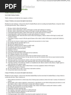 3 Moi Traffic Violation And Penalties Traffic Vehicles