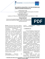 Terapia Comportamental Dialética No Transtorno de Personalidade Borderline