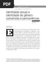 Identidade Sexual e Identidade de Gênero