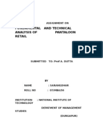 Fundamental Analysis of Pantaloon, Mba, NIT DURGAPUR