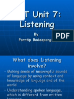 TKT Unit 7 - Listening