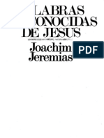 Joachim Jeremias Palabras Desconocidas de Jesc3bas