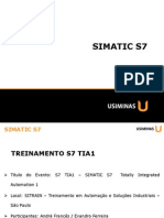 S7 TIA1 Treinamento SIMATIC S7